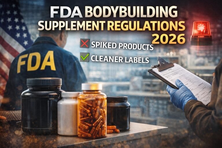FDA bodybuilding supplement regulations 2026